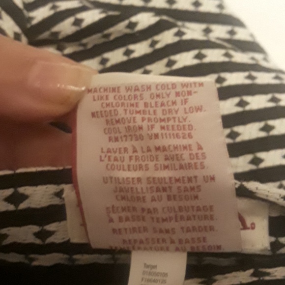 NWT Merona Black&White Diamond Pencil Skirt - 12 - Picture 7 of 8